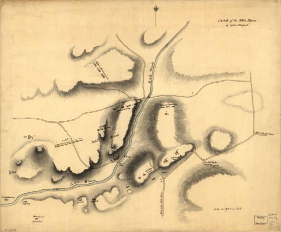 Historical Map of the Battle of White Plains