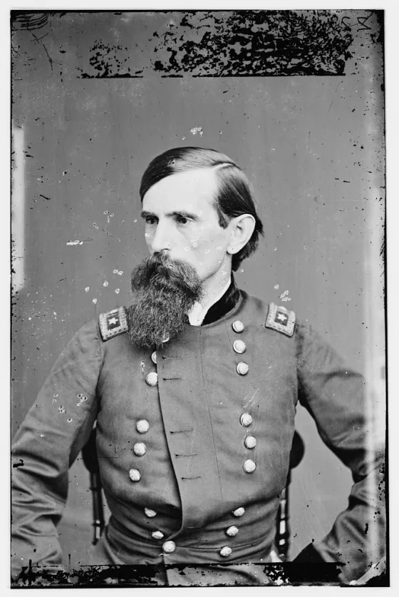 Studio portrait of Union General Lew Wallace in military uniform.