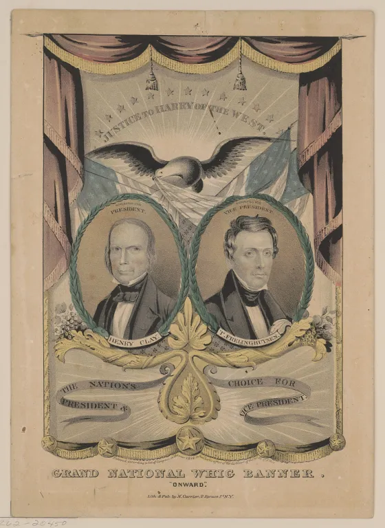 Whig Ticket for the 1844 Election