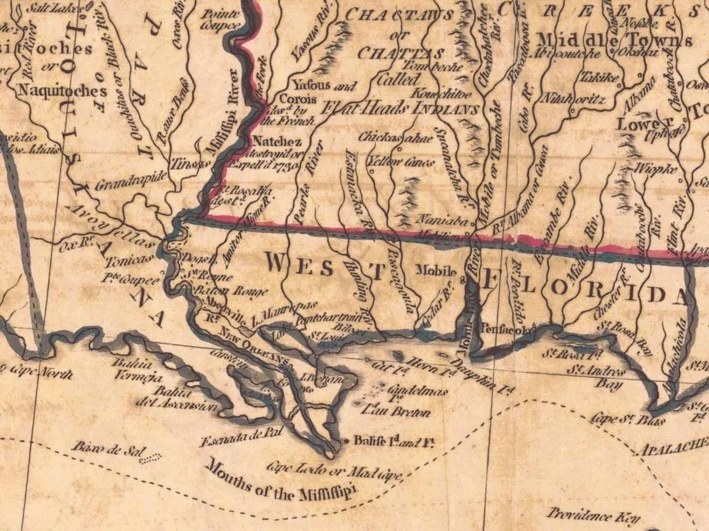 Map of West Florida