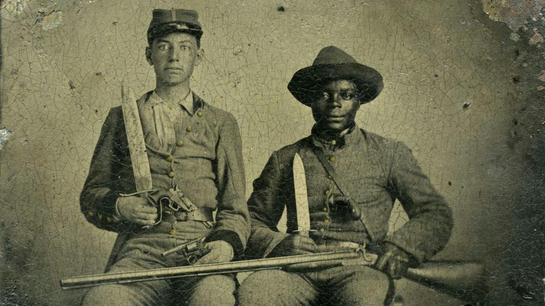 Silas Chandler, an enslaved body servant in the 44th Mississippi Infantry Regiment
