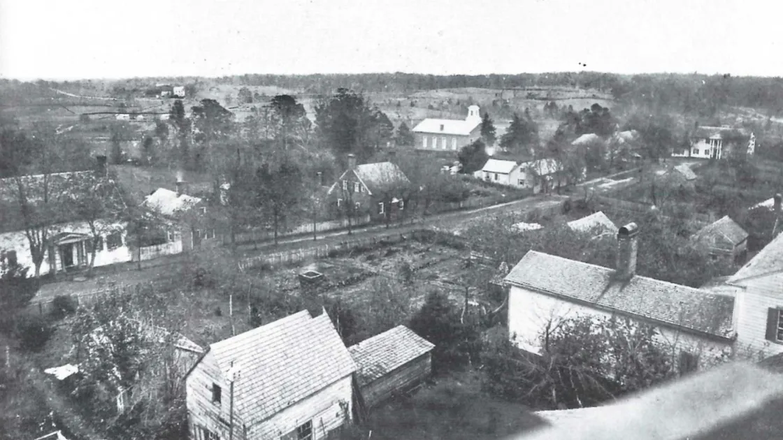 Rooftop view across the south end of Salem, ca. 1865.