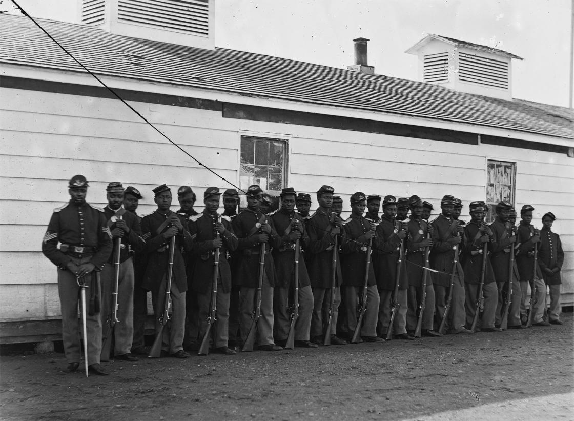 Photograph of the 4th United States Colored Troops