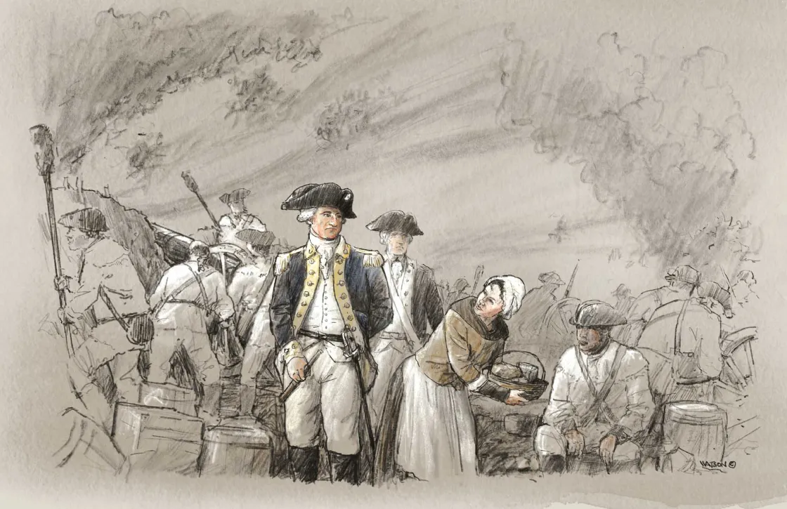 Sarah Osborn Benjamin at Yorktown