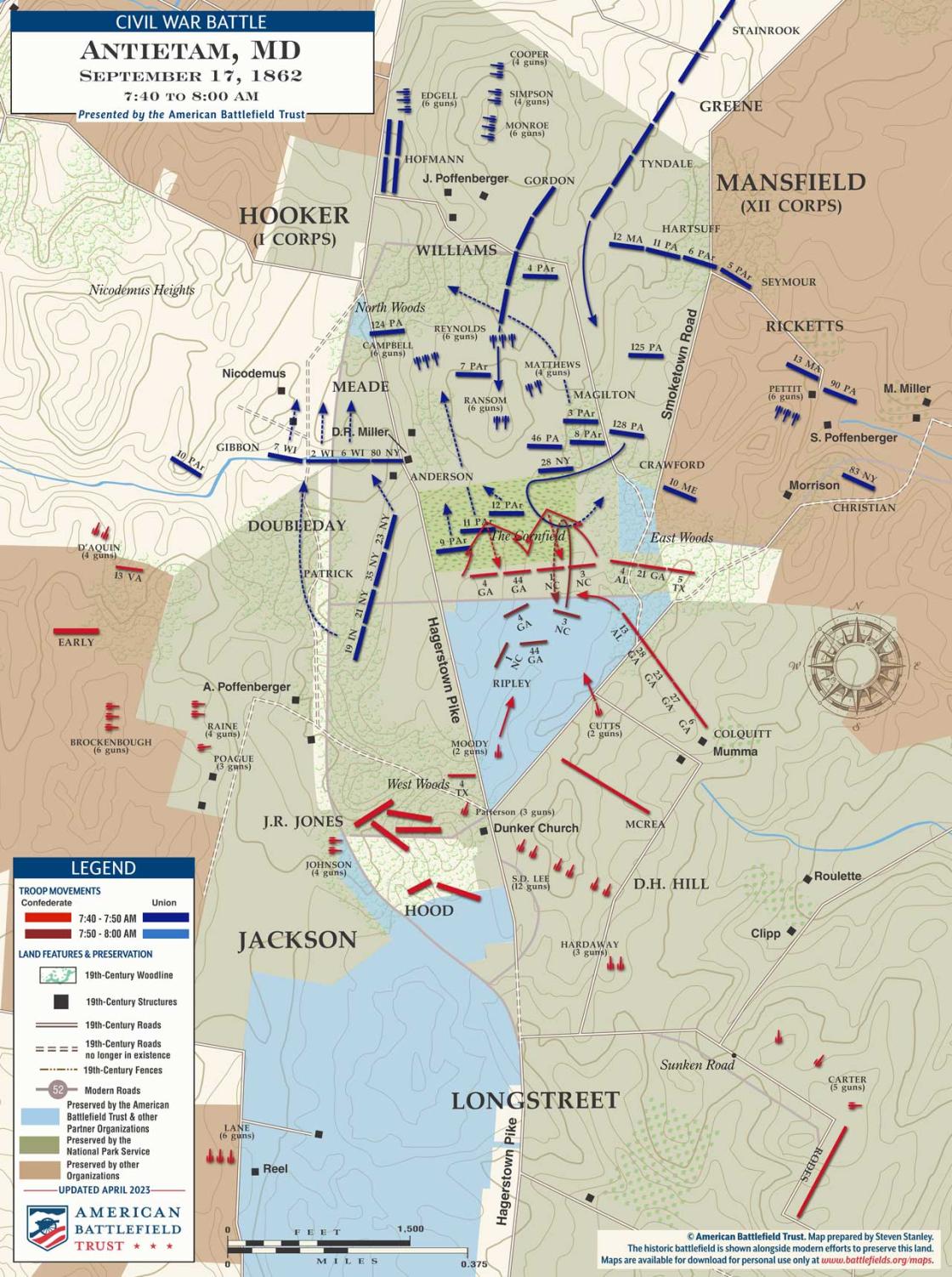 Antietam | West Woods | Sep 17, 1862 | 7:40 - 8:00 am