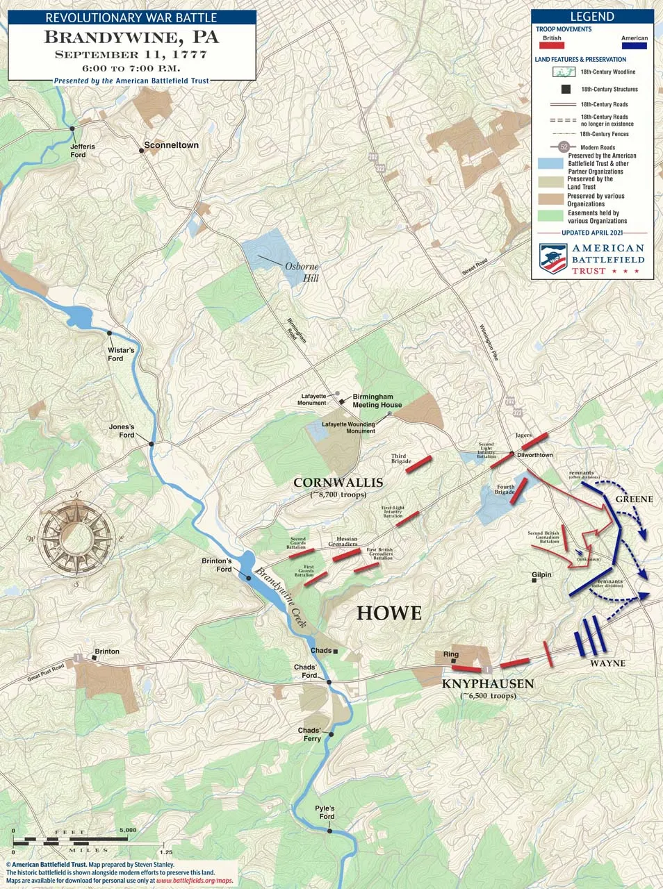 Brandywine | Sep 11, 1777 | 6:00 - 7:00 pm (April 2021)