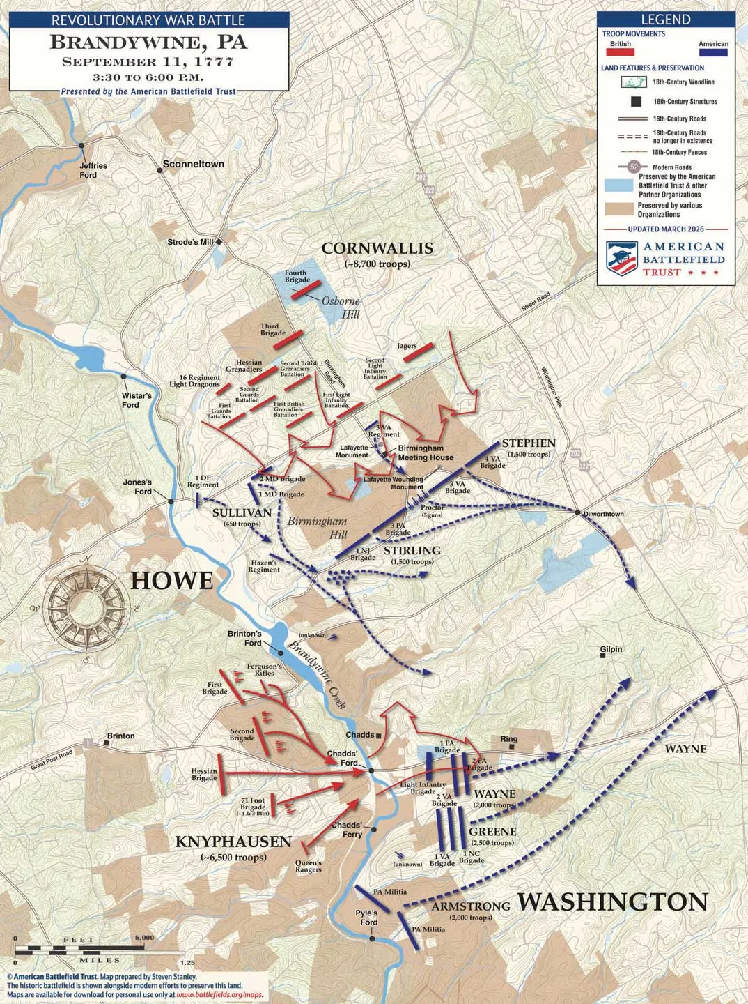 Brandywine | Sep 11, 1777 | 3:30 - 6:00 pm