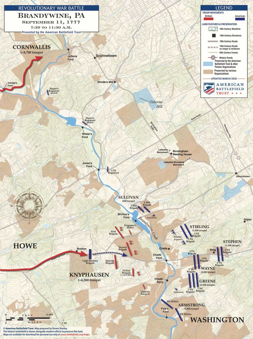 Brandywine | Sep 11, 1777 | 7:30 - 11:30 am