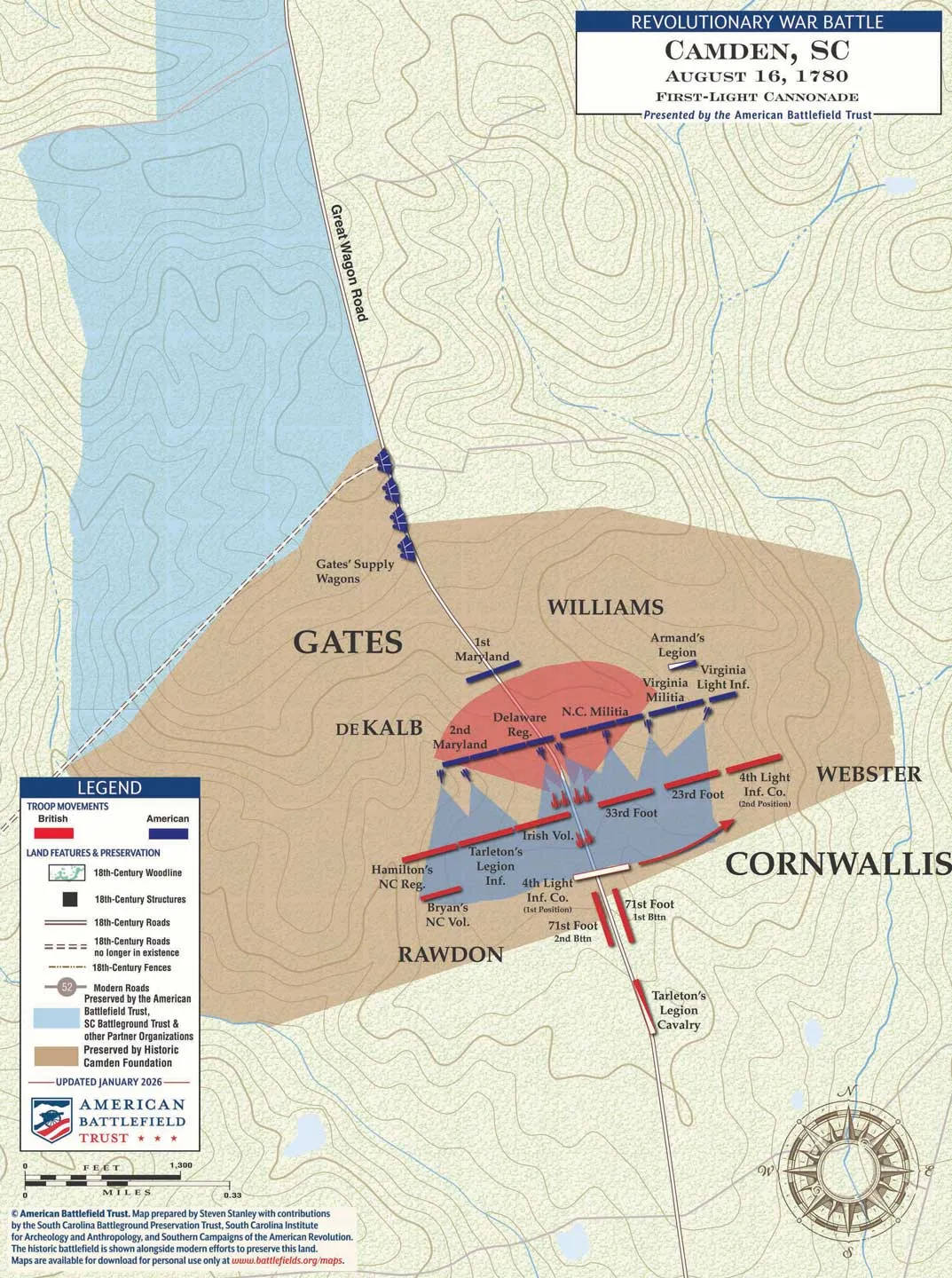 Camden | August 16, 1780 | First-Light Cannonade