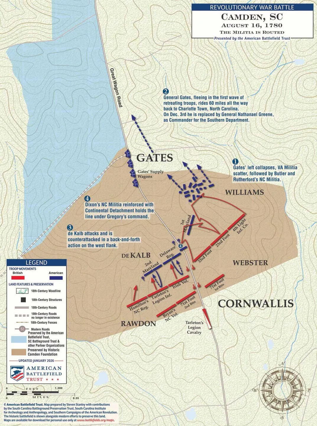 Camden | August 16, 1780 | The Militia is Routed