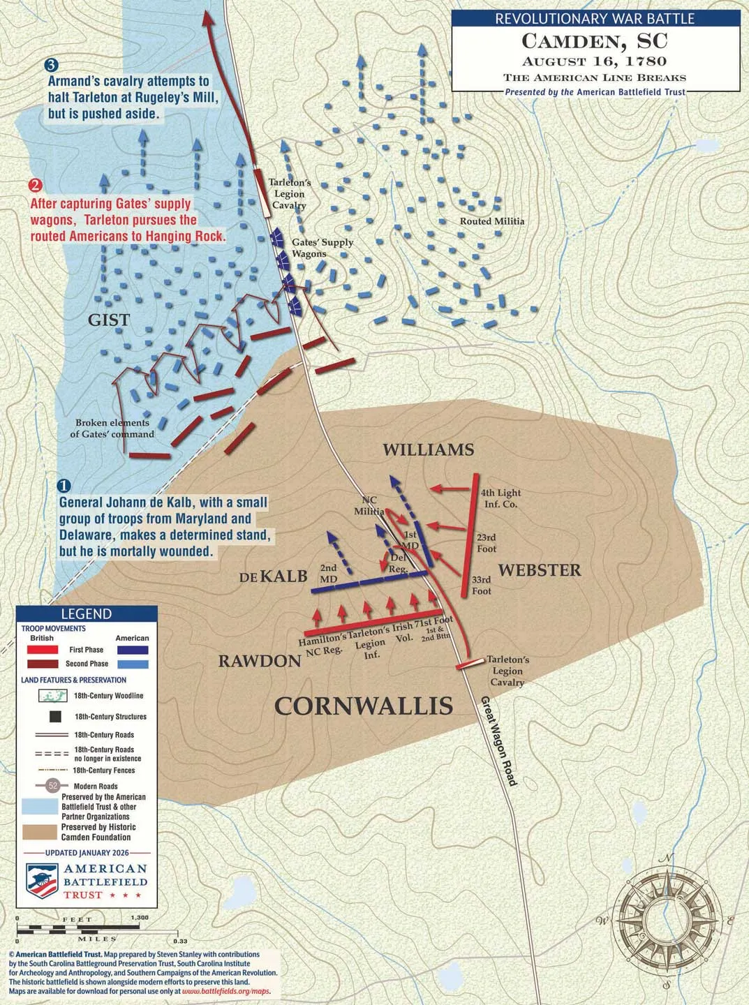 Camden | August 16, 1780 | The American Line Breaks