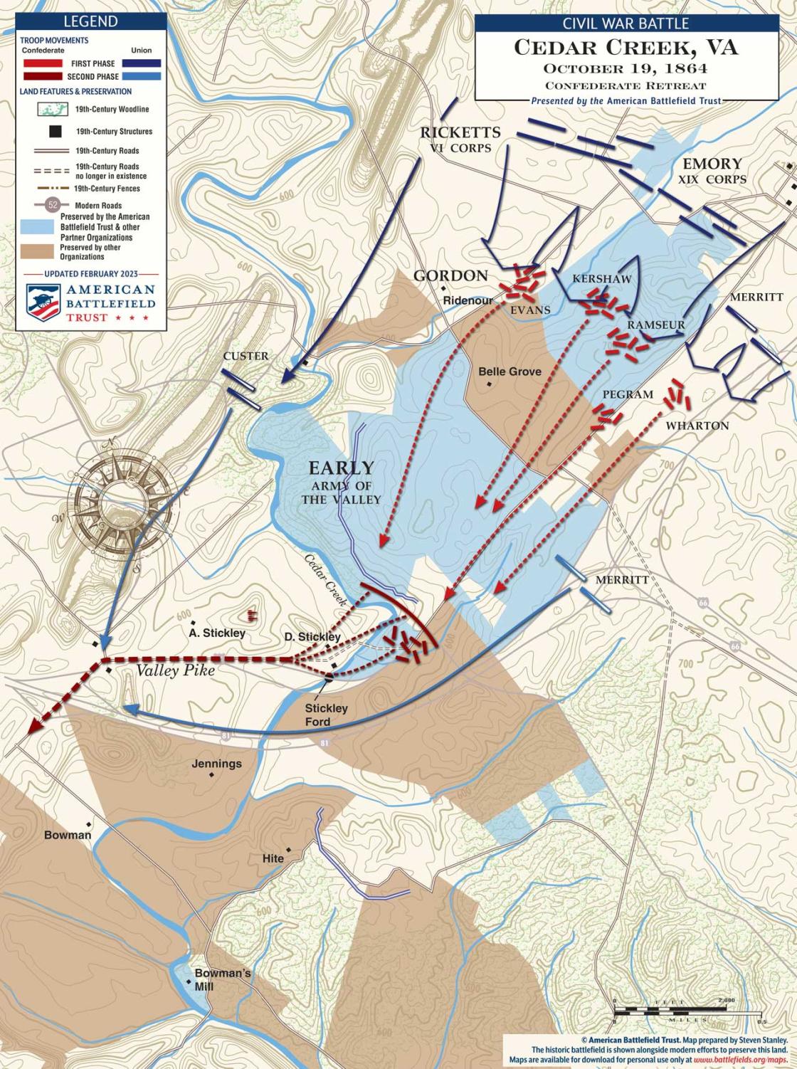 Cedar Creek | The Confederate Retreat | Oct 19, 1864 | Evening (February 2023)