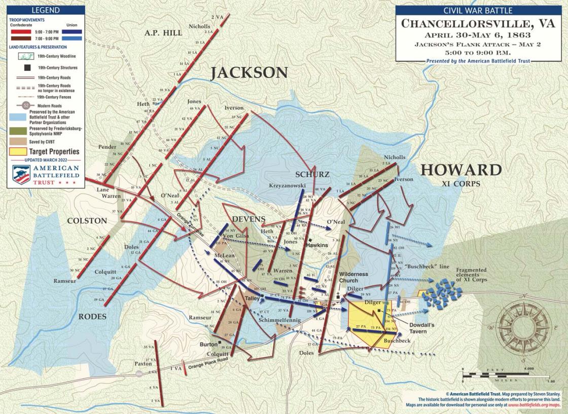 Chancellorsville | Jackson’s Flank Attack | May 2, 1863 (March 2022)