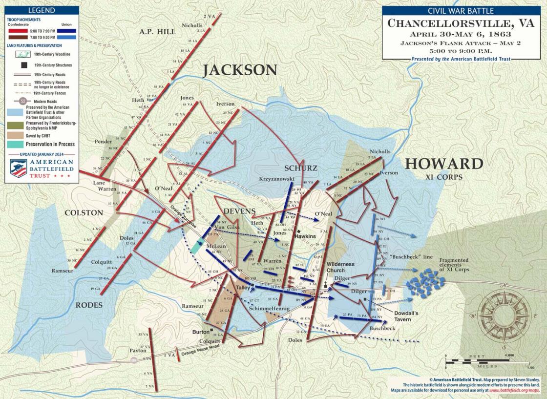 Chancellorsville | Jackson’s Flank Attack | May 2, 1863