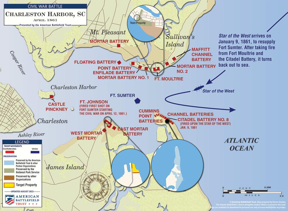 Charleston Harbor Defenses | Apr 1861 (August 2022)