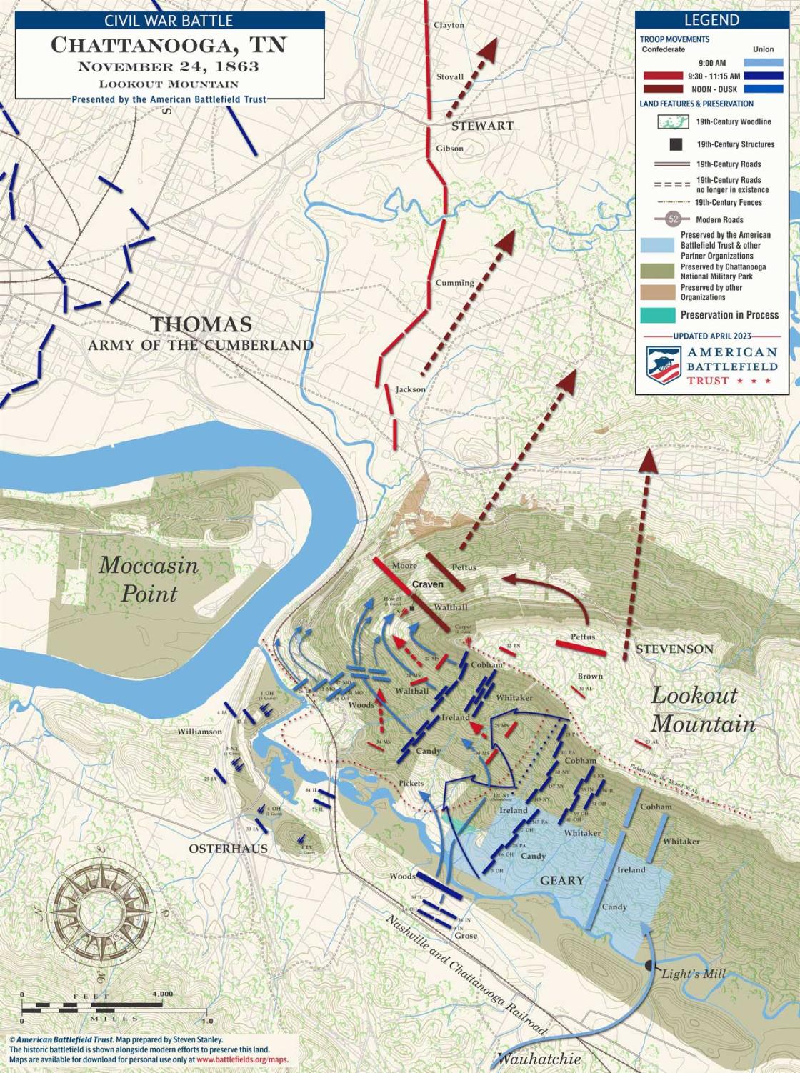 Chattanooga | Lookout Mountain | Nov 24, 1863