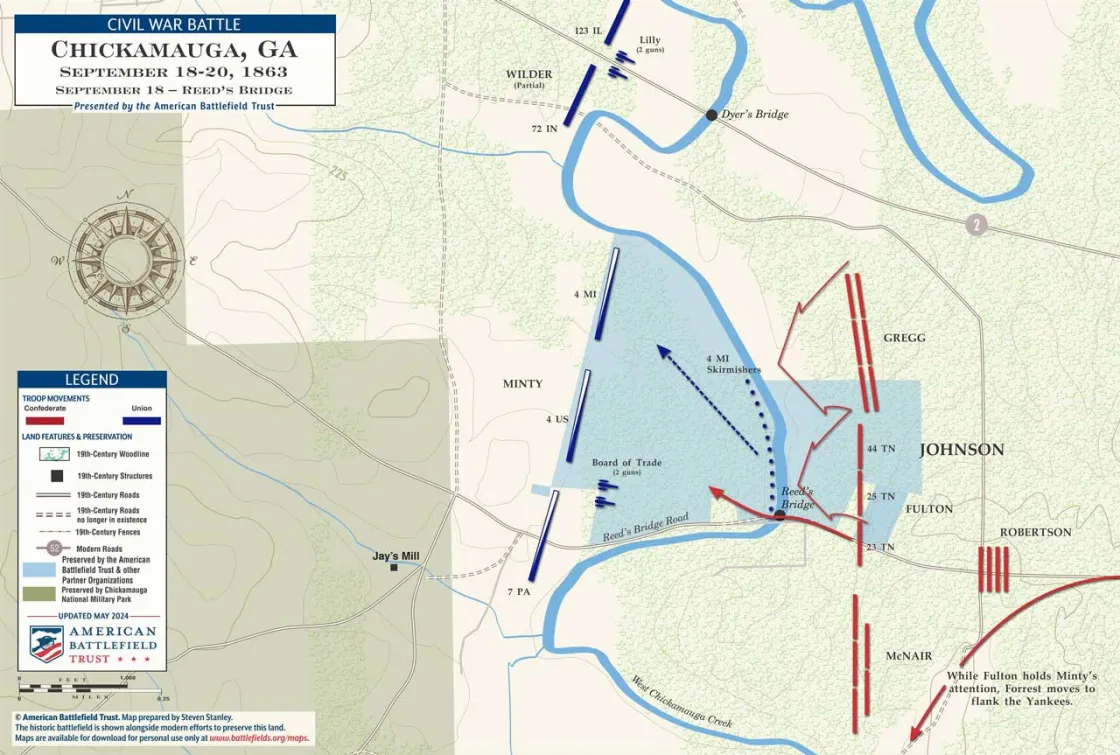 Chickamauga | Reed's Bridge | Sept 18, 1863