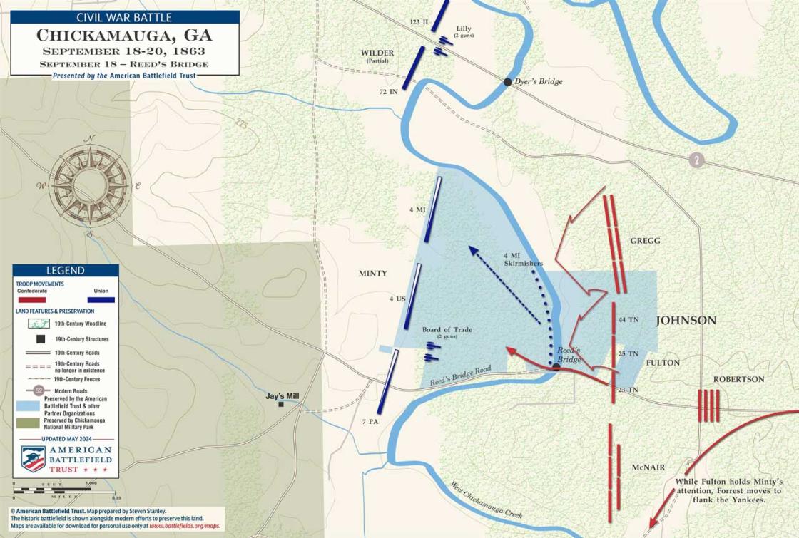 Chickamauga | Reed's Bridge | Sept 18, 1863