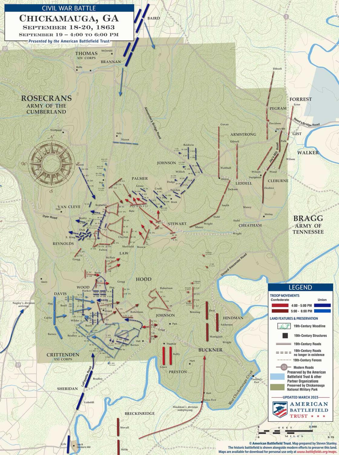 Chickamauga | Sept 19, 1863 | 4 - 6 pm (March 2023)