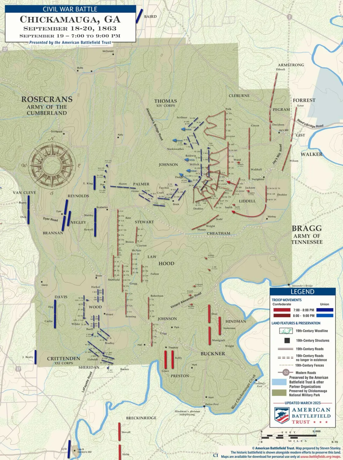 Chickamauga | Sept 19, 1863 | 7 - 9 pm (March 2023)
