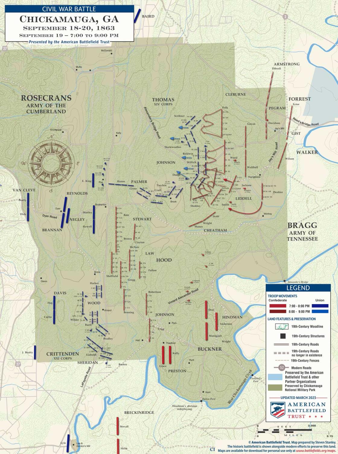 Chickamauga | Sept 19, 1863 | 7 - 9 pm (March 2023)