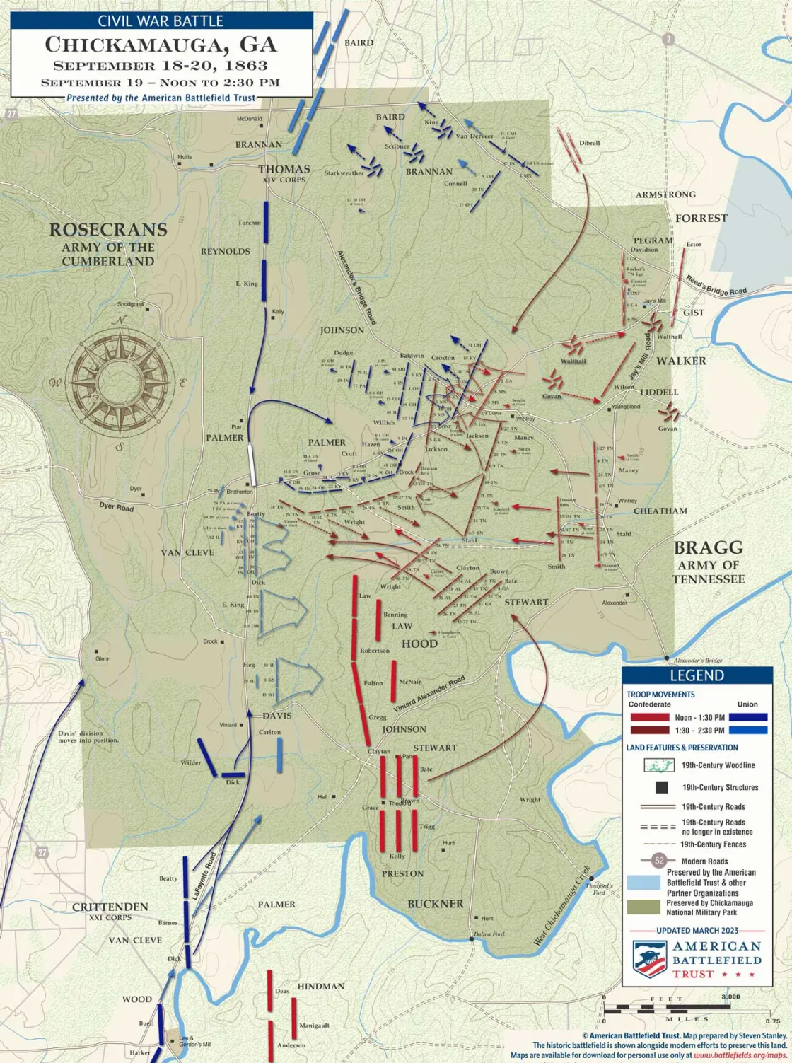 Chickamauga | Sept 19, 1863 | Noon - 2:30 pm (March 2023)