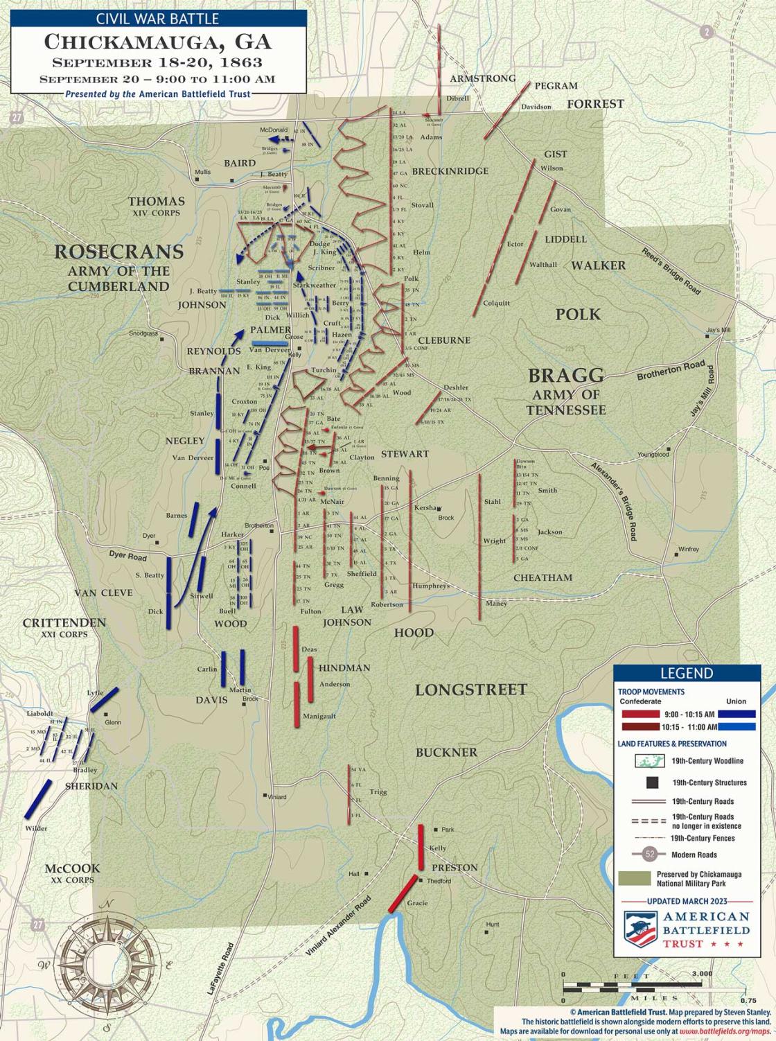 Chickamauga | Sept 20, 1863 | 9 - 11 am (March 2023)