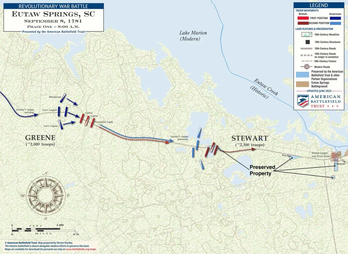 Eutaw Springs | Sep 8, 1781 | Phase One
