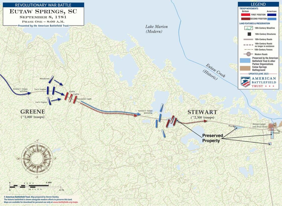 Eutaw Springs | Sep 8, 1781 | Phase One