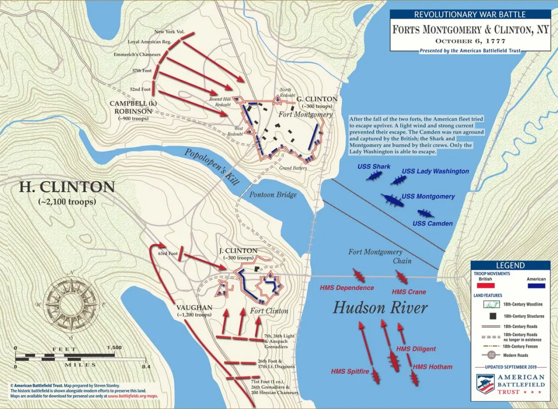 Forts Montgomery & Clinton | Oct 6, 1777