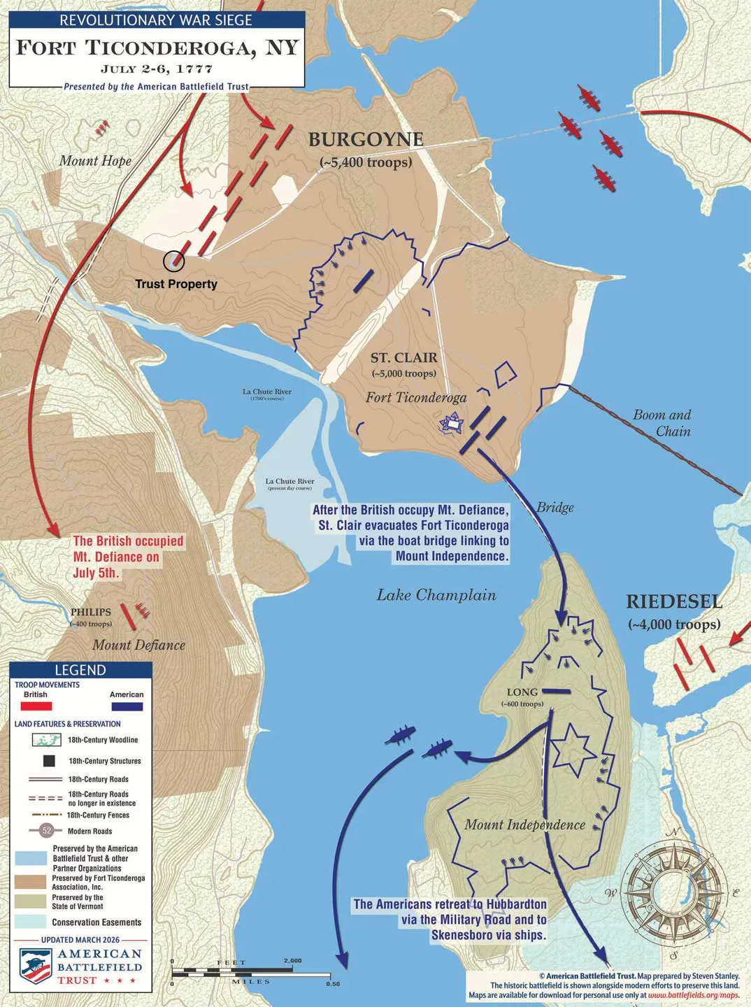 Fort Ticonderoga | July 2-6, 1777