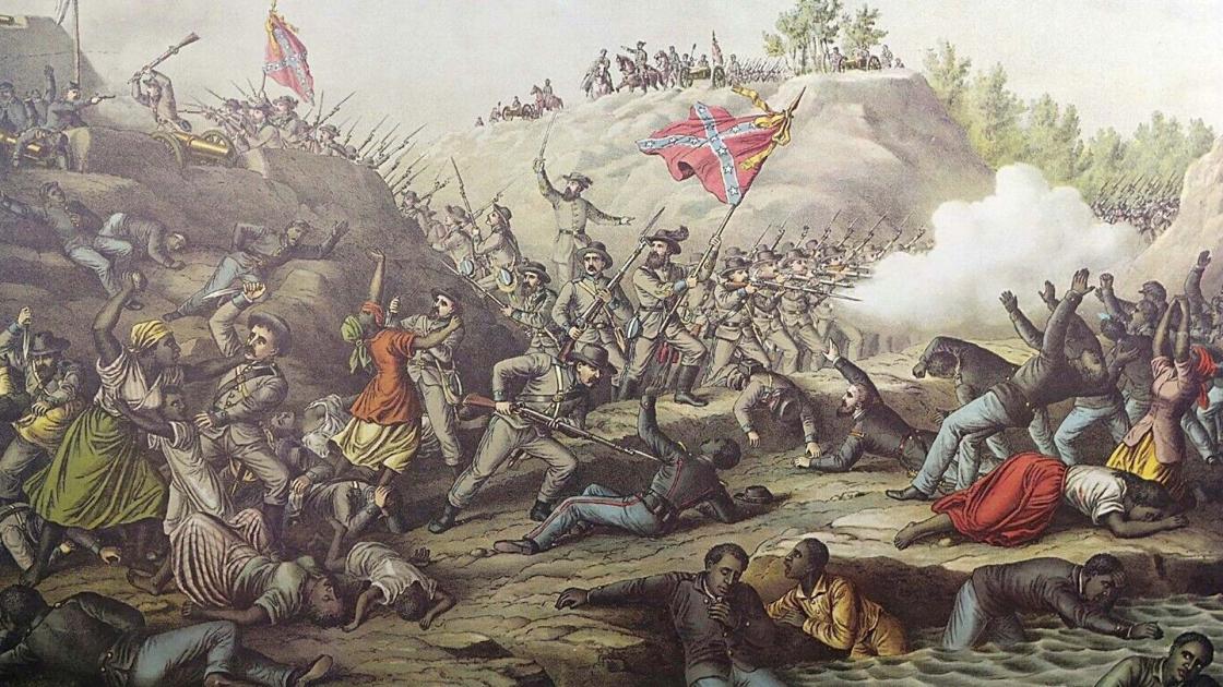 Fort Pillow Massacre, Kurz and Allison, Chicago, 1885