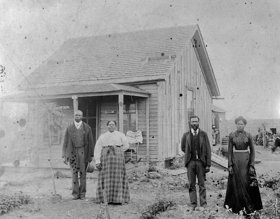 Frame House near Nicodemus, Kansas, ca. Late 19th-Century