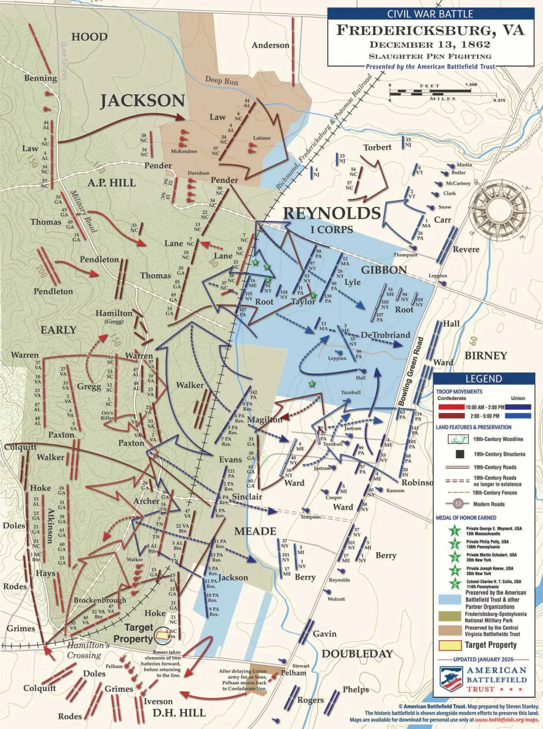 Fredericksburg | Slaughter Pen Fighting | Dec 13, 1862