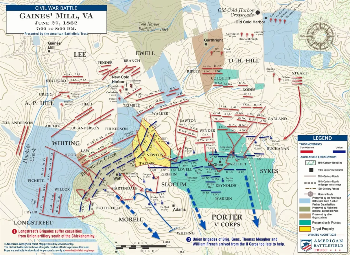 Gaines' Mill | June 27, 1862 | 7:00 - 8:00 pm (August 2022)