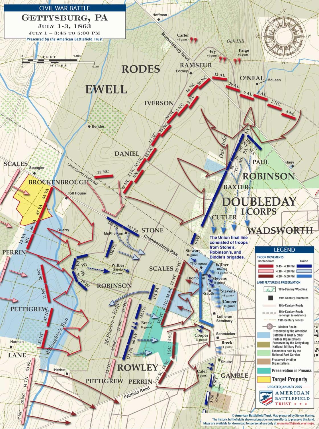 Gettysburg | July 1, 1863 | 3:45 to 5:00 pm