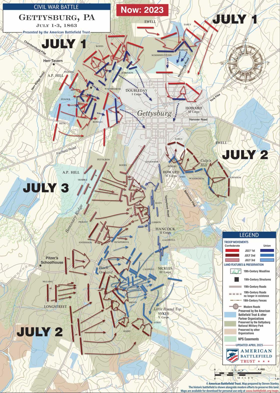 Gettysburg | July 1-3, 1863 (Now) 