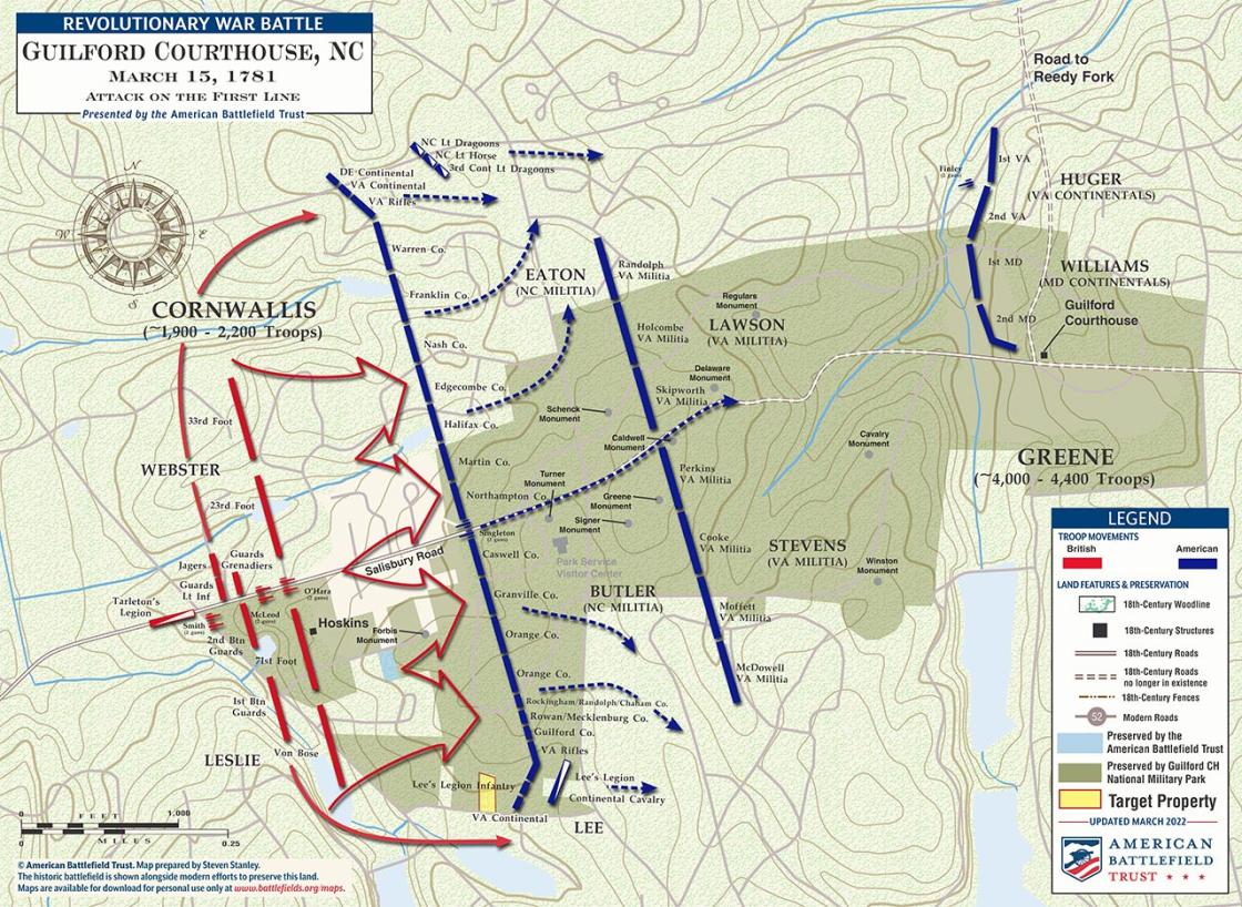 Guilford Courthouse | First Line | Mar 15, 1781 (March 2022)