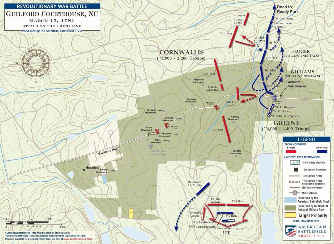 Guilford Courthouse | Third Line | Mar 15, 1781 (March 2022)