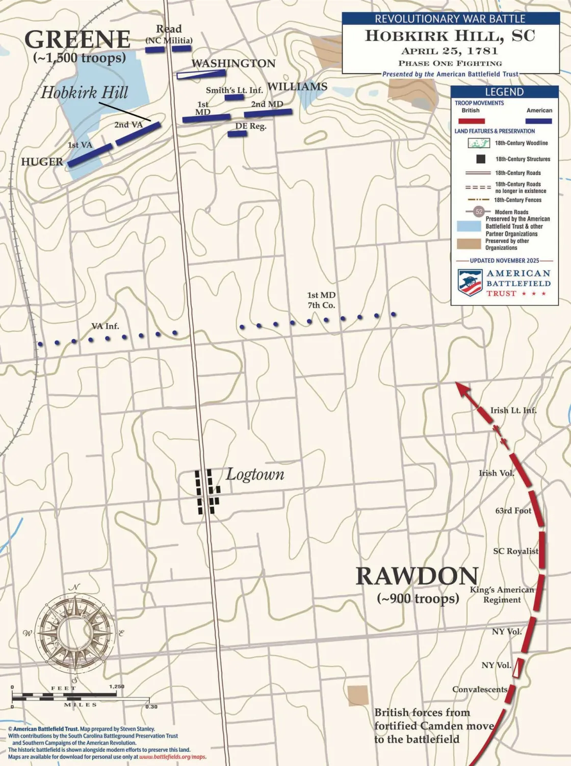 Hobkirk Hill | April 25, 1781 | Phase One