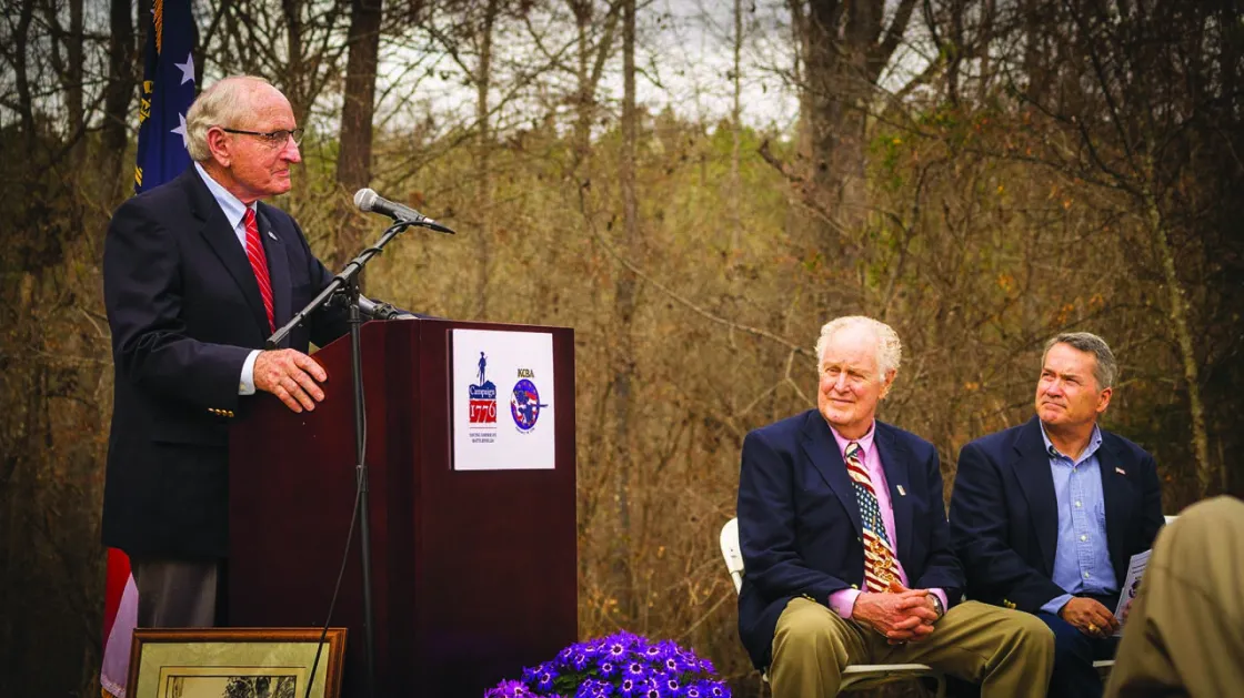 "Coach" Dooley at Kettle Creek Battlefield