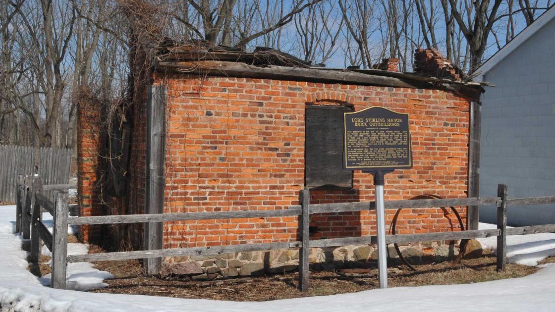 Original outbuilding of Lord Stirling's Manor in New Jersey