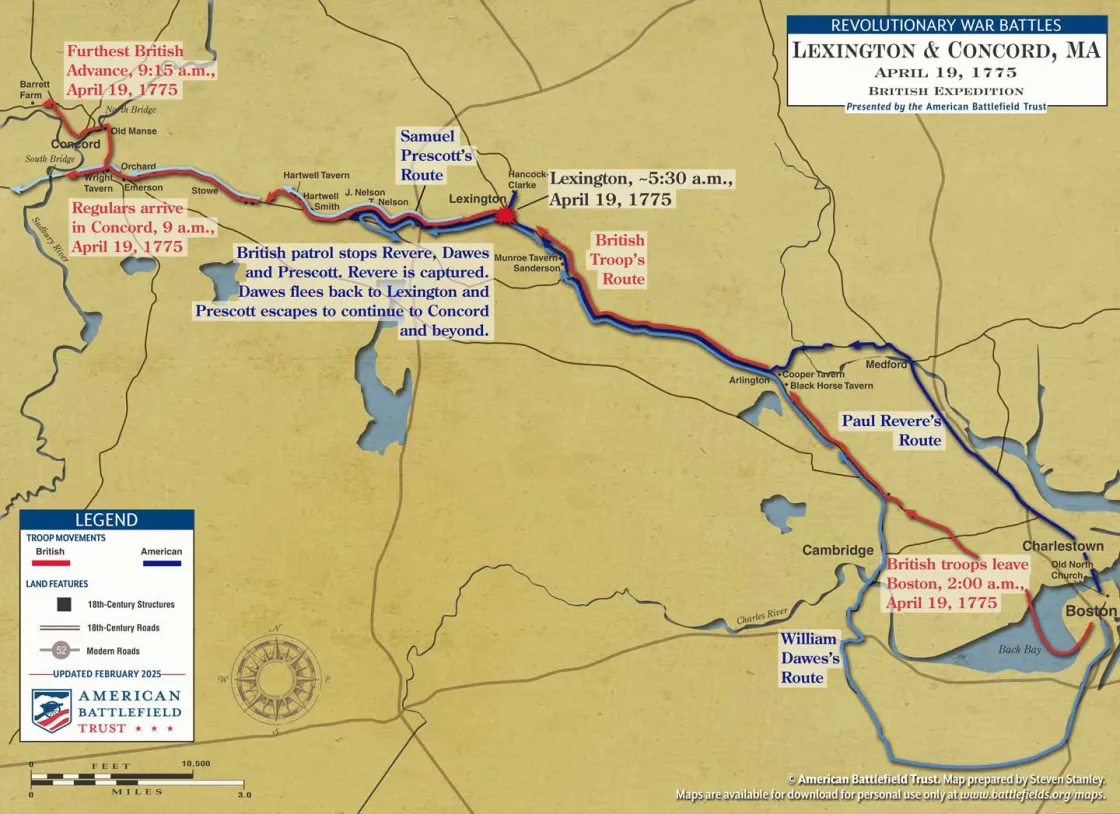 Lexington & Concord | April 19, 1775 | British Expedition