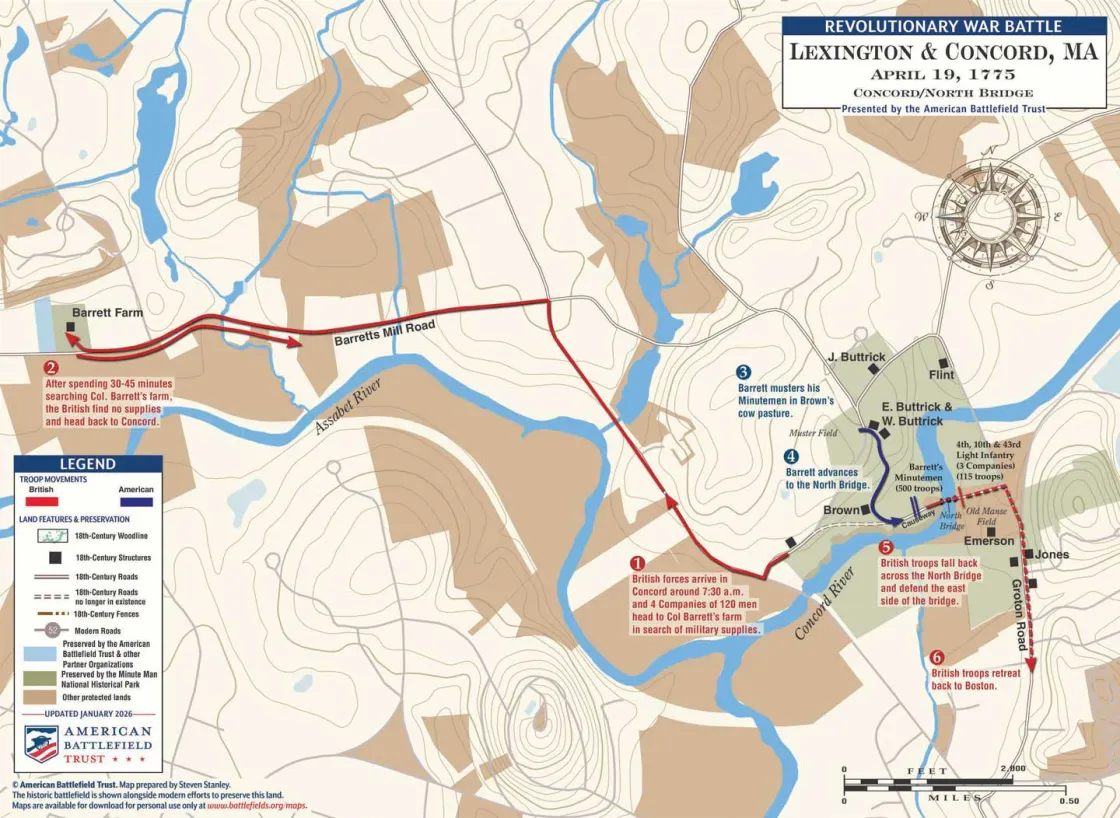 Lexington & Concord | Apr 19, 1775 | Concord/North Bridge