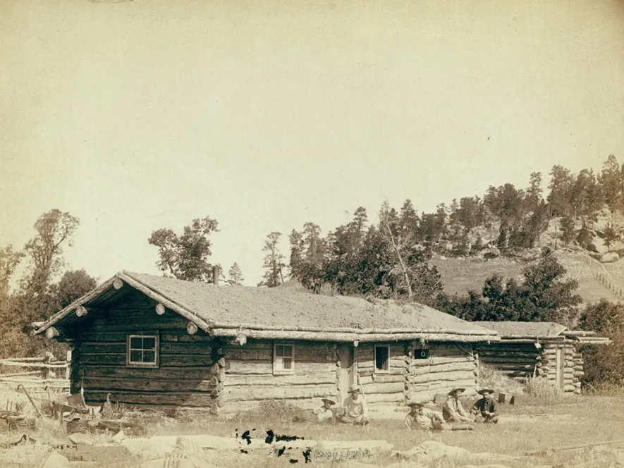 Log Cabin near Sturgis, South Dakota, ca. 1887-1892