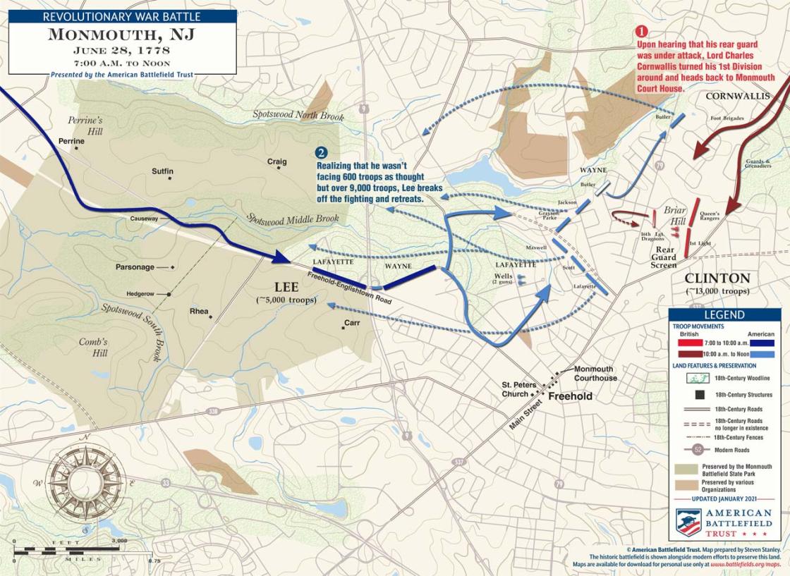  Monmouth | Jun 28, 1778 | 7:00 am to Noon (January 2021)