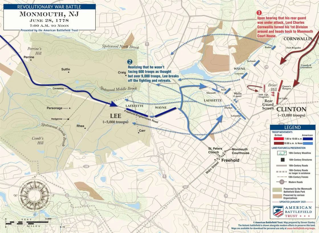 Monmouth | Jun 28, 1778 | 7:00 am - 12:00 pm