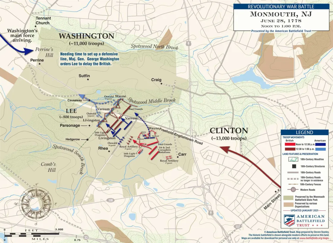 Monmouth | Jun 28, 1778 | 12:00 - 1:00 pm