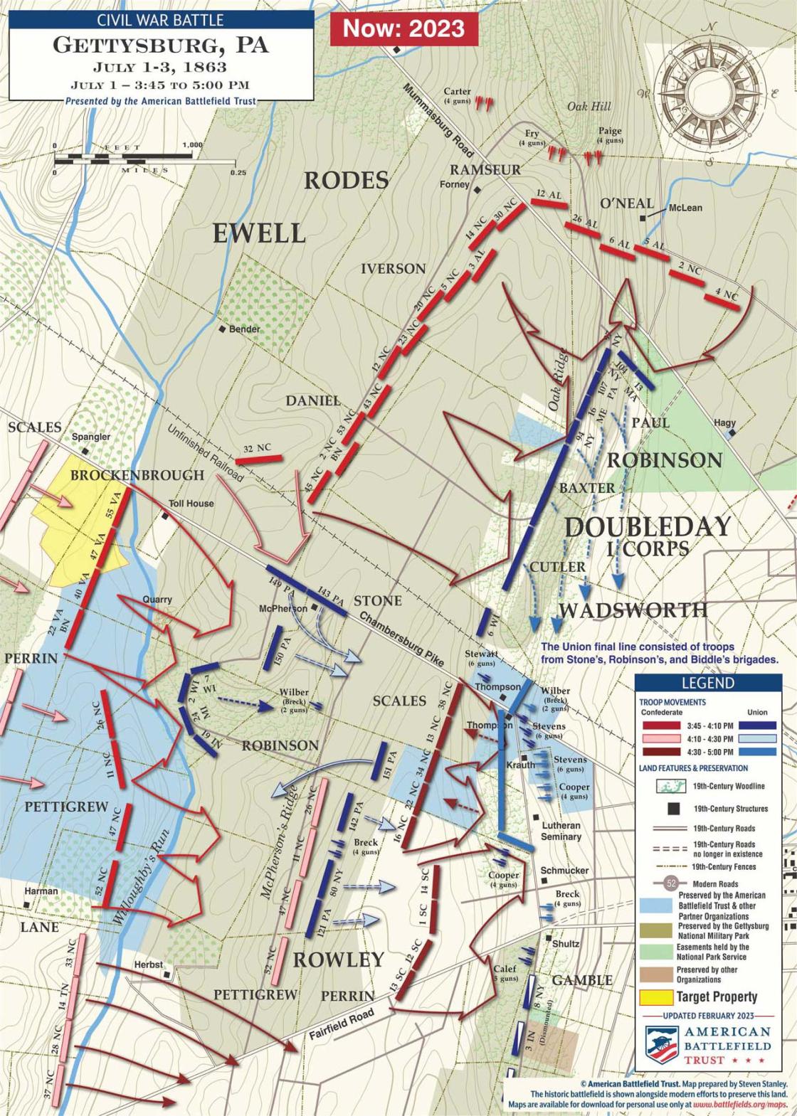Gettysburg | McPherson's, Oak and Seminary Ridges | 2023 Properties