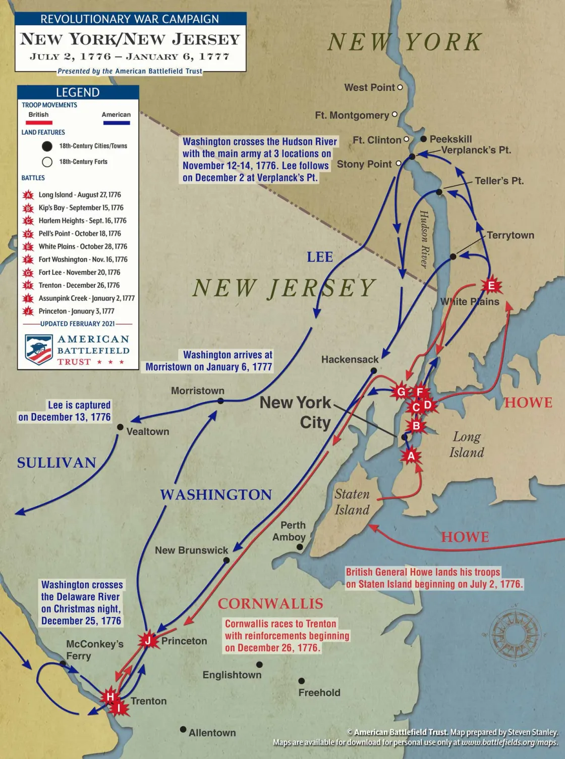 New York/New Jersey Campaign | Jul 2, 1776 - Jan 6, 1776